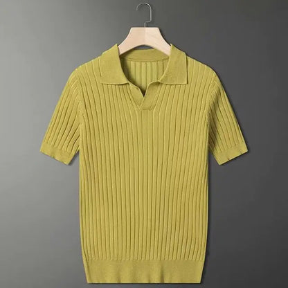 Luxury Knitted Polo Shirt