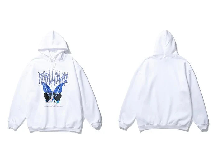 Butterfly Print Hoodie netstar®