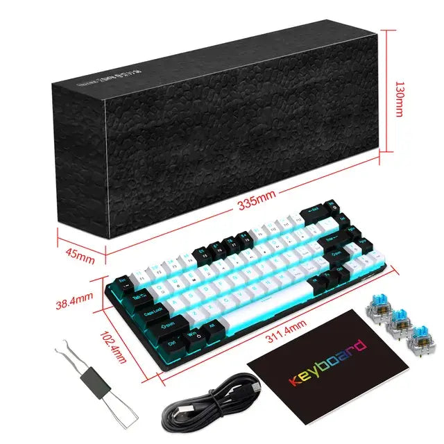 Blue Switch 60% Gaming Keyboard netstar®