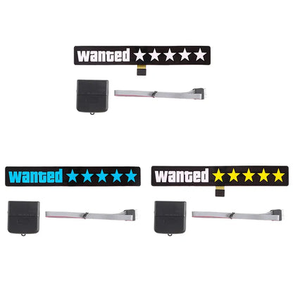 Wanted 5 Star Car Window Sticker netstar®