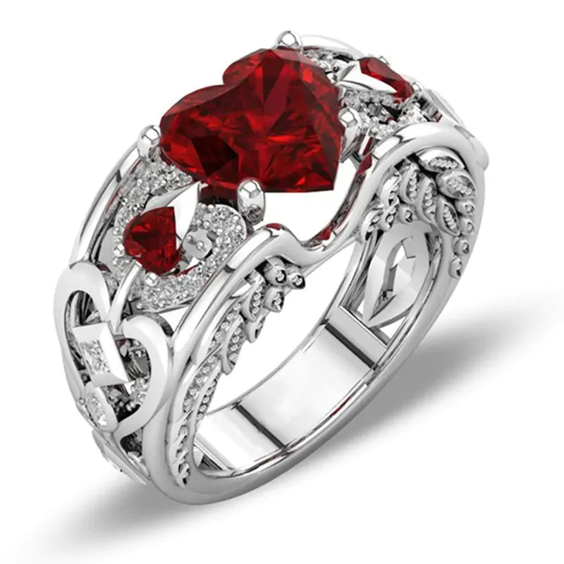 Ruby Heart Ring Solus™