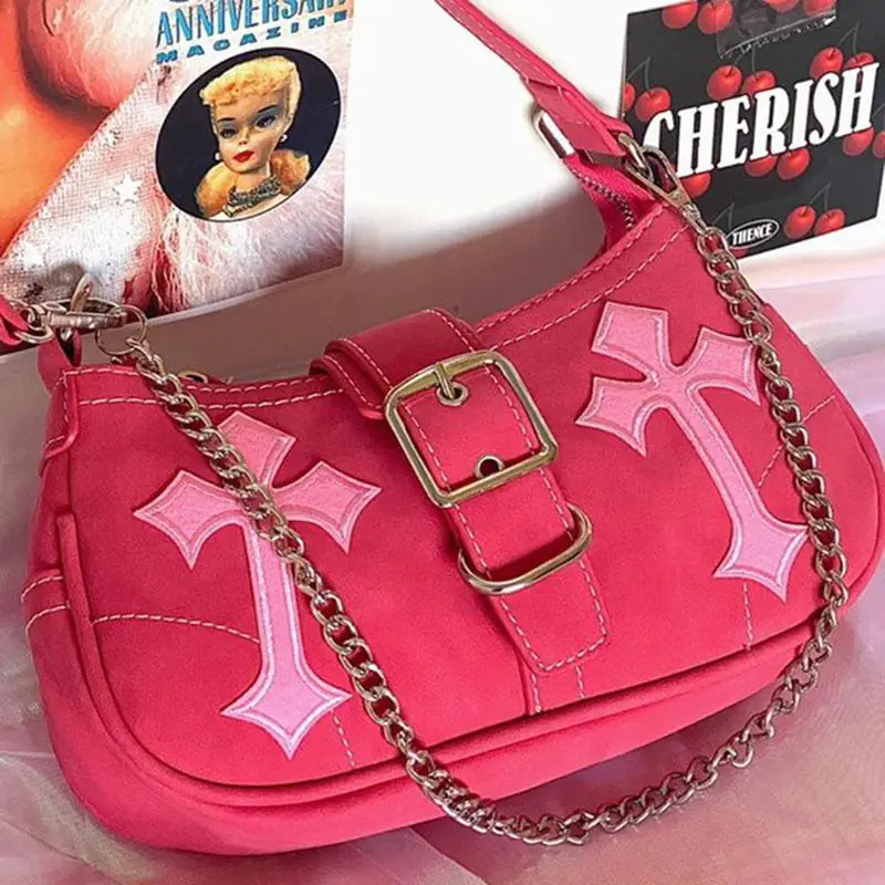 Punk Cross Style Shoulder Bag