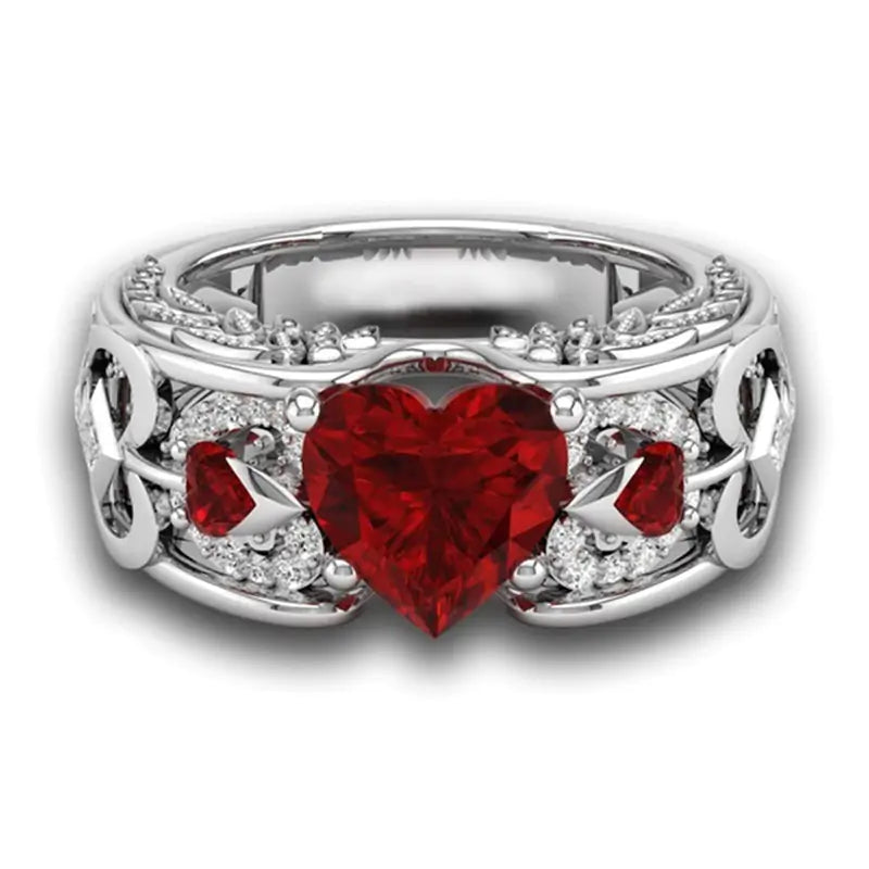 Ruby Heart Ring Solus™