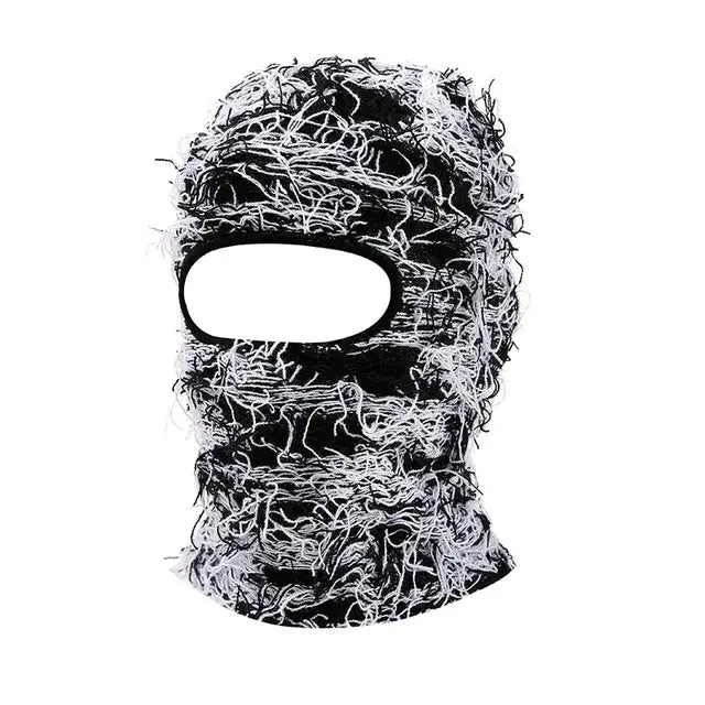 Distressed Knitted Full Face Cover Ski netstar®