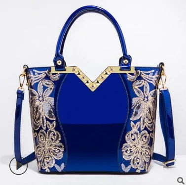 Luxury Sequin Embroidery Leather Handbag Solus™