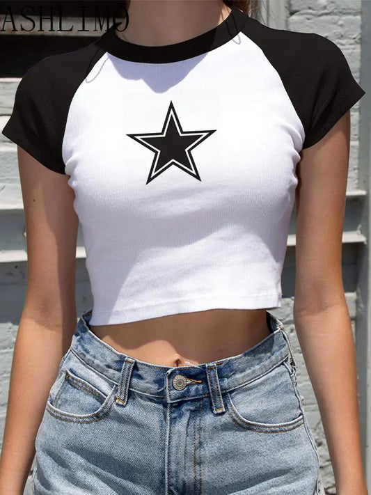 Star Y2K Crop Top