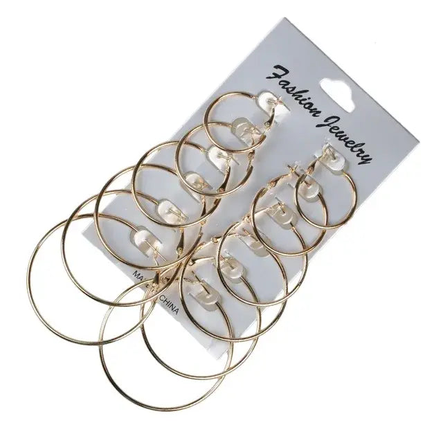 Hoop Earrings Jewelry net star