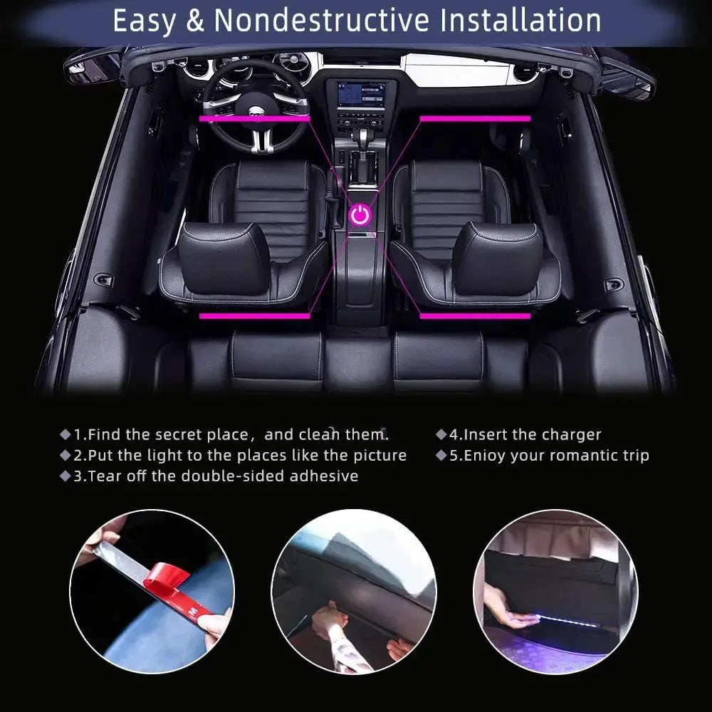 Car Interior LED Kit Bluetooth netstar®