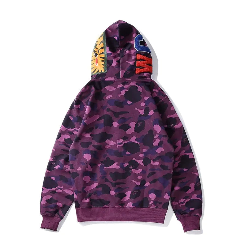 Bathing Ape® Shark Multi-Color Zip Ups