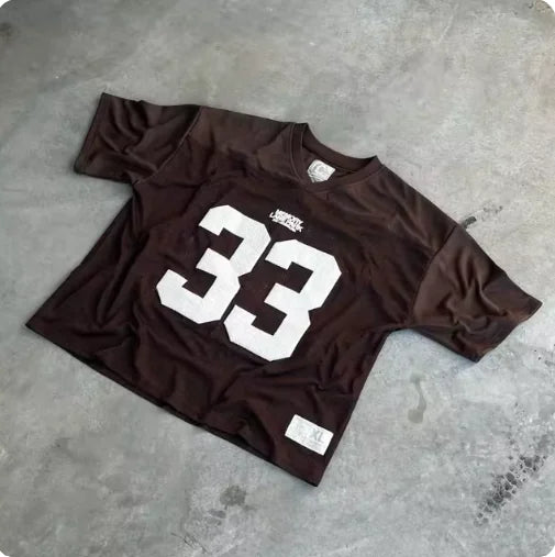 Y2K Sport Mesh Oversized 33 Jersey