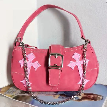 Punk Cross Style Shoulder Bag