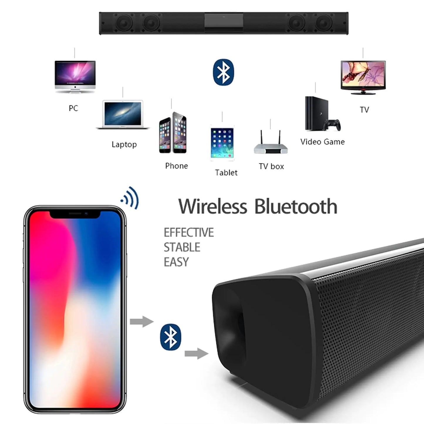 Home Theater Wireless Sound Bar Solus™