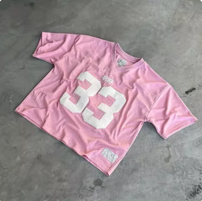 Y2K Sport Mesh Oversized 33 Jersey