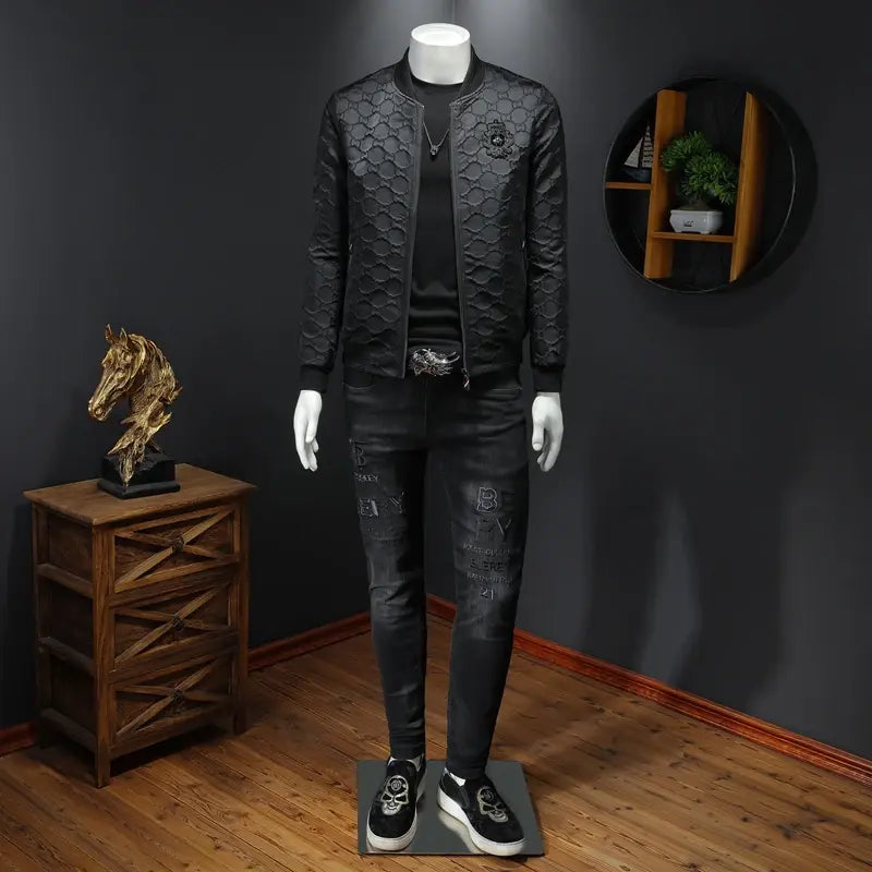 Luxury Black Leather Jacket netstar®