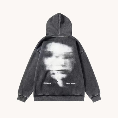 Grunge Distorted Zip Up