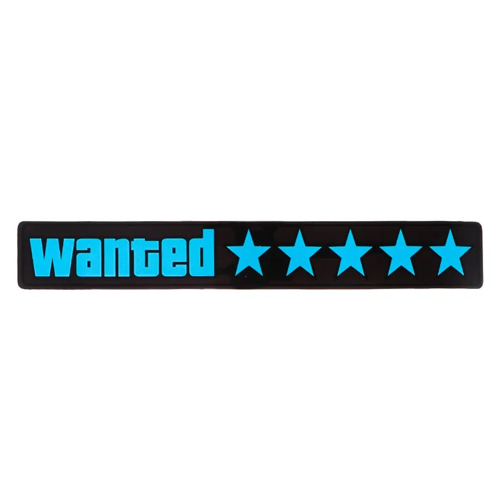 Wanted 5 Star Car Window Sticker netstar®