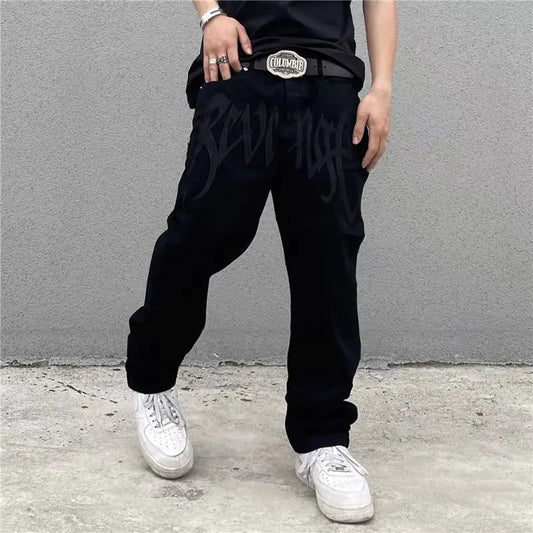 Streetwear Embroidery Baggy Jeans Solus™