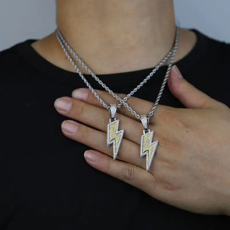 Lightning Pendant Necklace + Ring