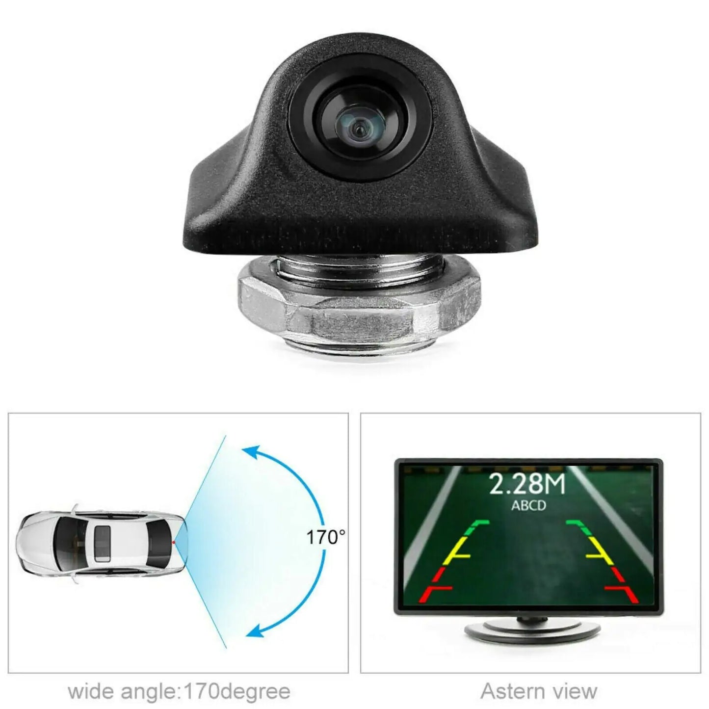 Car Rearview Reverse Camera HD Night Vision Waterproof 170°