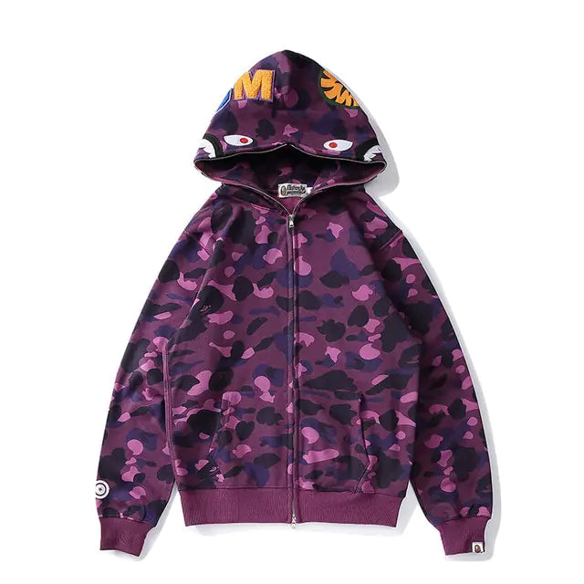 Bathing Ape® Shark Multi-Color Zip Ups