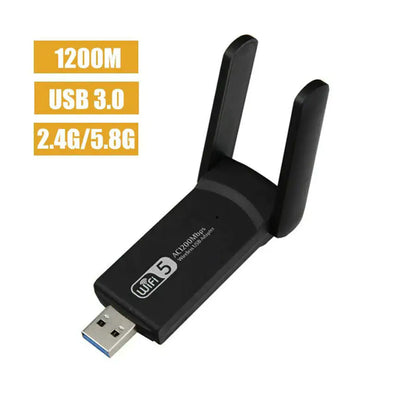 Computer & Console 1200Mbps Long Range 5GHz Wireless USB WiFi Adapter Antennas