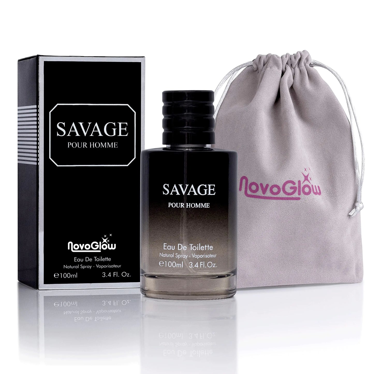 Savage for Men 3.4 Oz Men's Eau De Toilette Spray Refreshing & Warm Masculine Scent for Daily Use Men's Casual Cologne