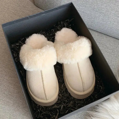 Winter Plush Luxury Slip On Shoes