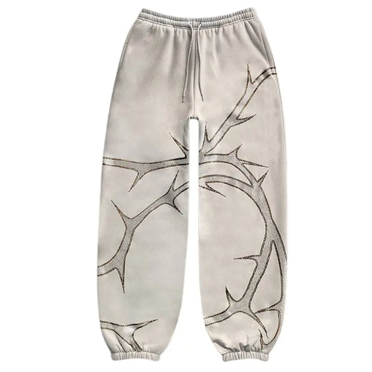 Styled Barbed Wire Y2K Sweatpants