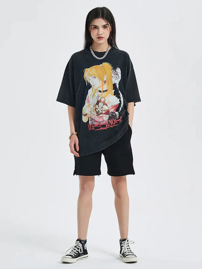 Anime Graphic Print T-Shirts Solus™