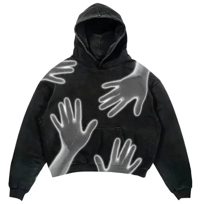 All Over Print Graphic Y2k Hoodies