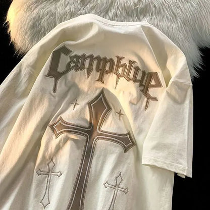 Campblue Cotton  T-Shirt