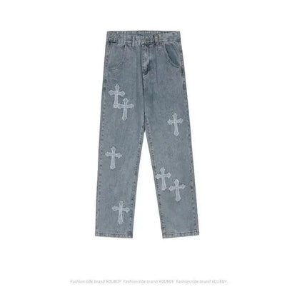 Streetwear Cross Denim Pants netstar®