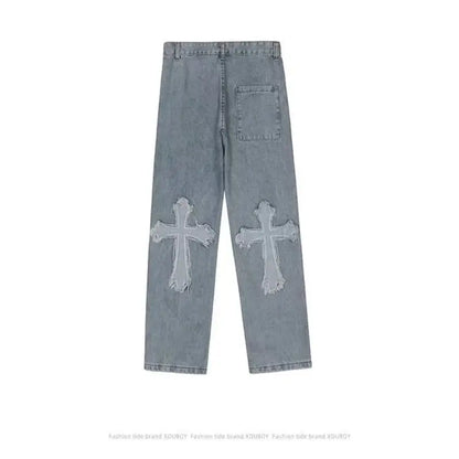 Streetwear Cross Denim Pants netstar®