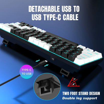 Blue Switch 60% Gaming Keyboard netstar®