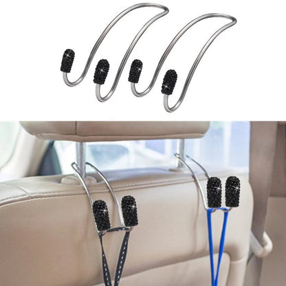 Car Seat Rhinestone Headrest Hanger Bag Hook