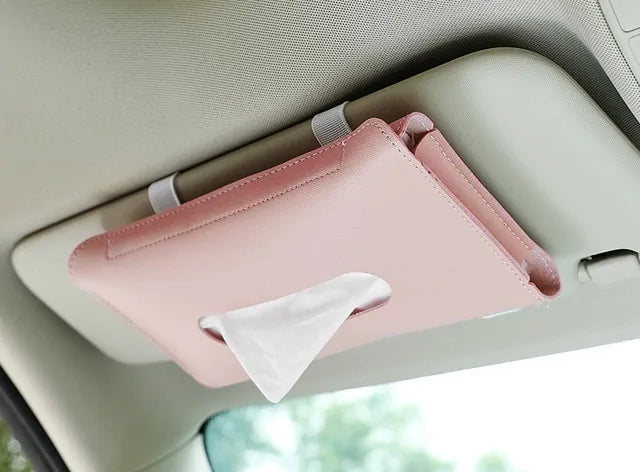 Car Sun Visor Tissue Box Holder Accessory