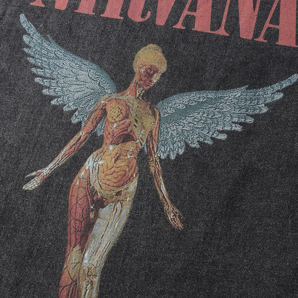 Vintage Nirvana Angel Print Tshirt