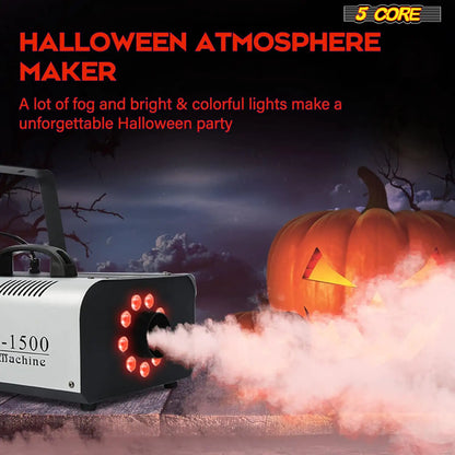 Fog Machine LED Indoor Outdoor 1500W 6000CFM (2.5L Tank)