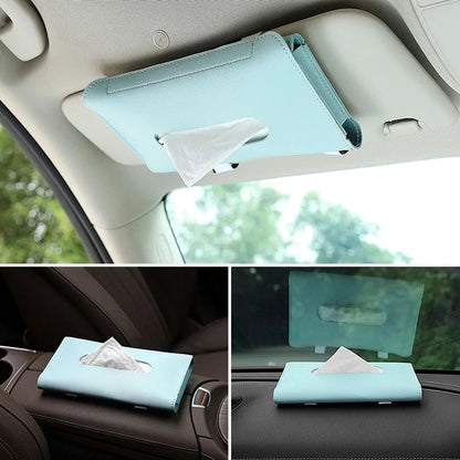 Car Sun Visor Tissue Box Holder Accessory