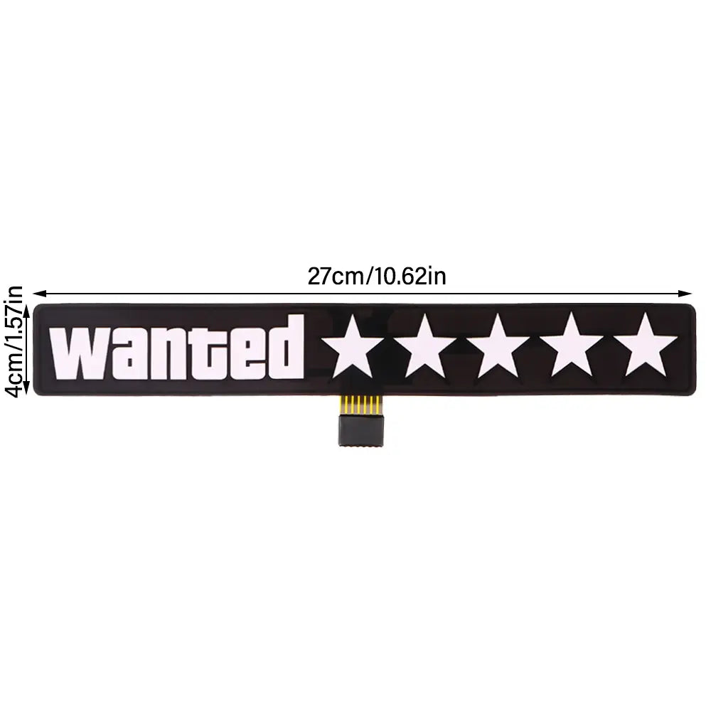 Wanted 5 Star Car Window Sticker netstar®