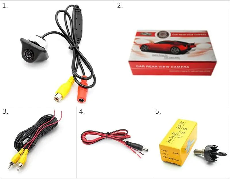 Car Rearview Reverse Camera HD Night Vision Waterproof 170°