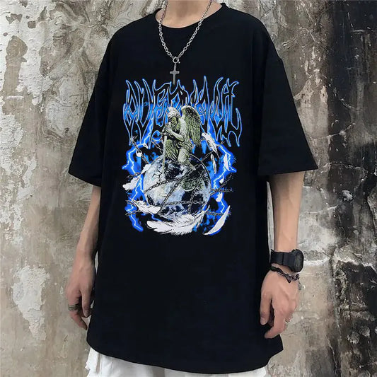 Blue Flame Oversized T-Shirt netstar®