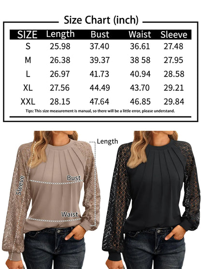 Womens Long Sleeve Shirts Lace Tops Business Casual Fall Fashion Outfits Clothes 2024 Knitted Y2k Blouses Small Pink