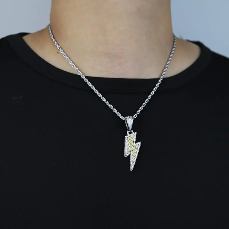 Lightning Pendant Necklace + Ring