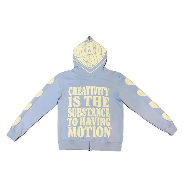 Creativity Printed Zip-Up