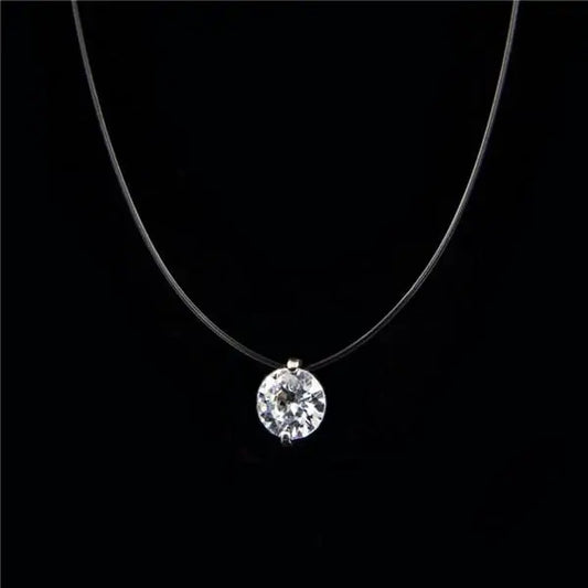 Luxury Single Diamond Necklace