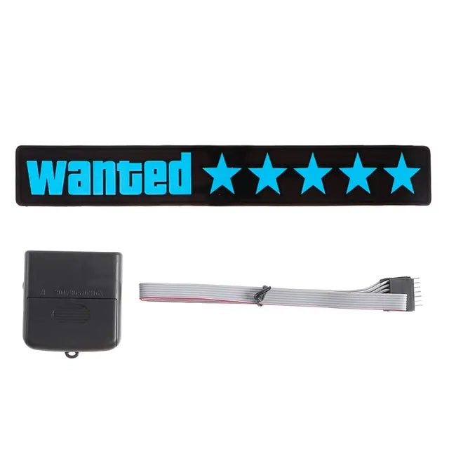 Wanted 5 Star Car Window Sticker netstar®