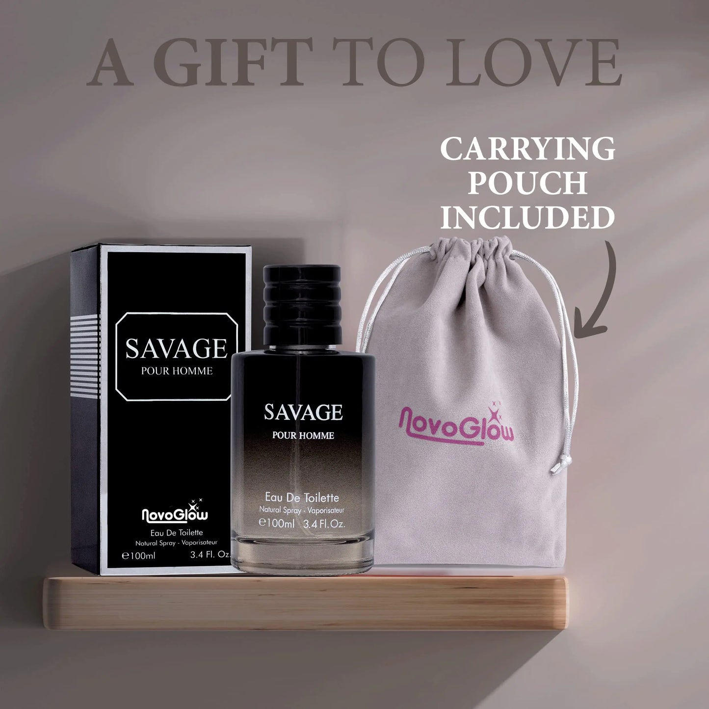 Savage for Men 3.4 Oz Men's Eau De Toilette Spray Refreshing & Warm Masculine Scent for Daily Use Men's Casual Cologne