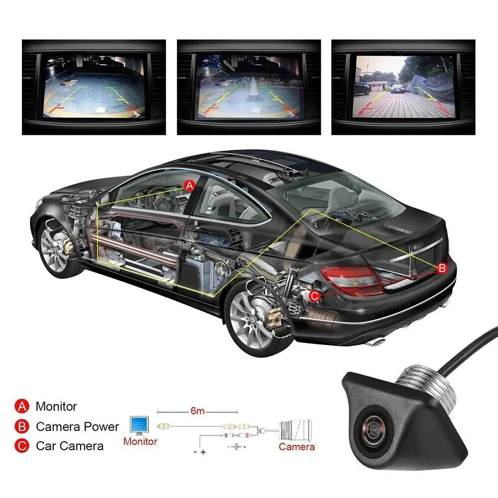 Car Rearview Reverse Camera HD Night Vision Waterproof 170°