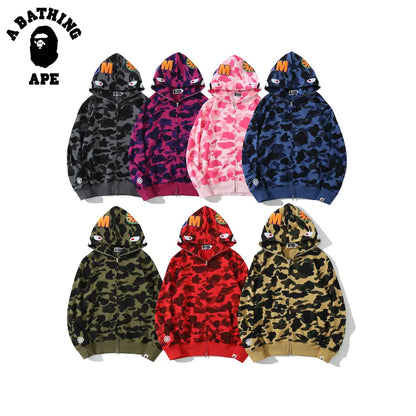 Bathing Ape® Shark Multi-Color Zip Ups